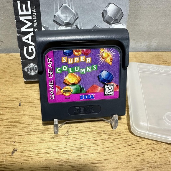 Super‎ Columns Sega Game Gear Game Cartridge Manual Case Puzzle 90s - Picture 2 of 4